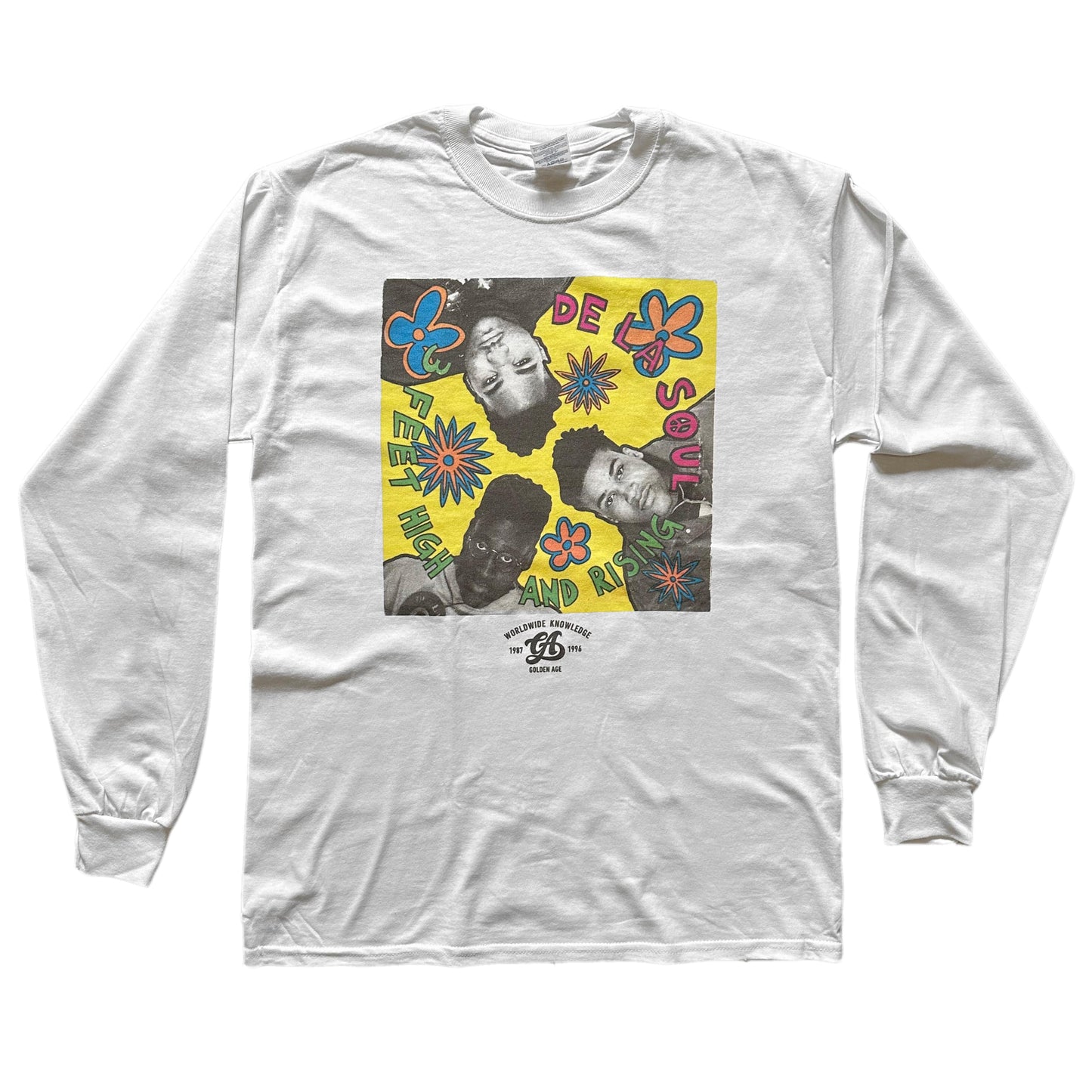 Golden Age 3 Feet High And Rising Long Sleeves Tee White