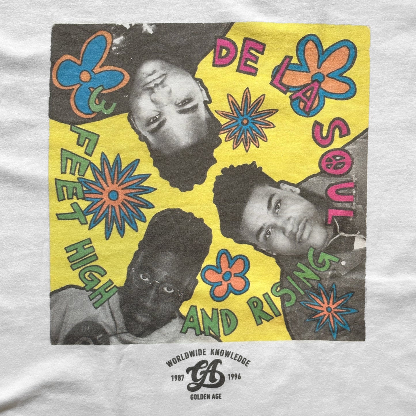 Golden Age 3 Feet High And Rising Long Sleeves Tee White
