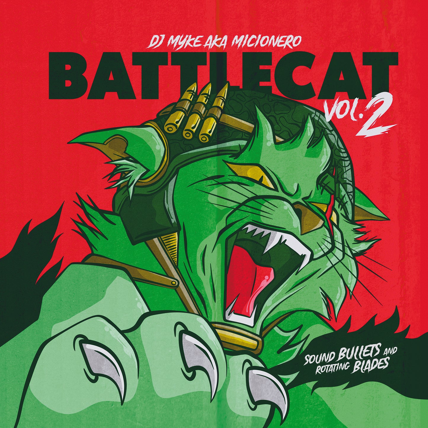 Dj Myke aka Micionero - Battlecat Vol.2 (LP, Smoked Green, Ltd)