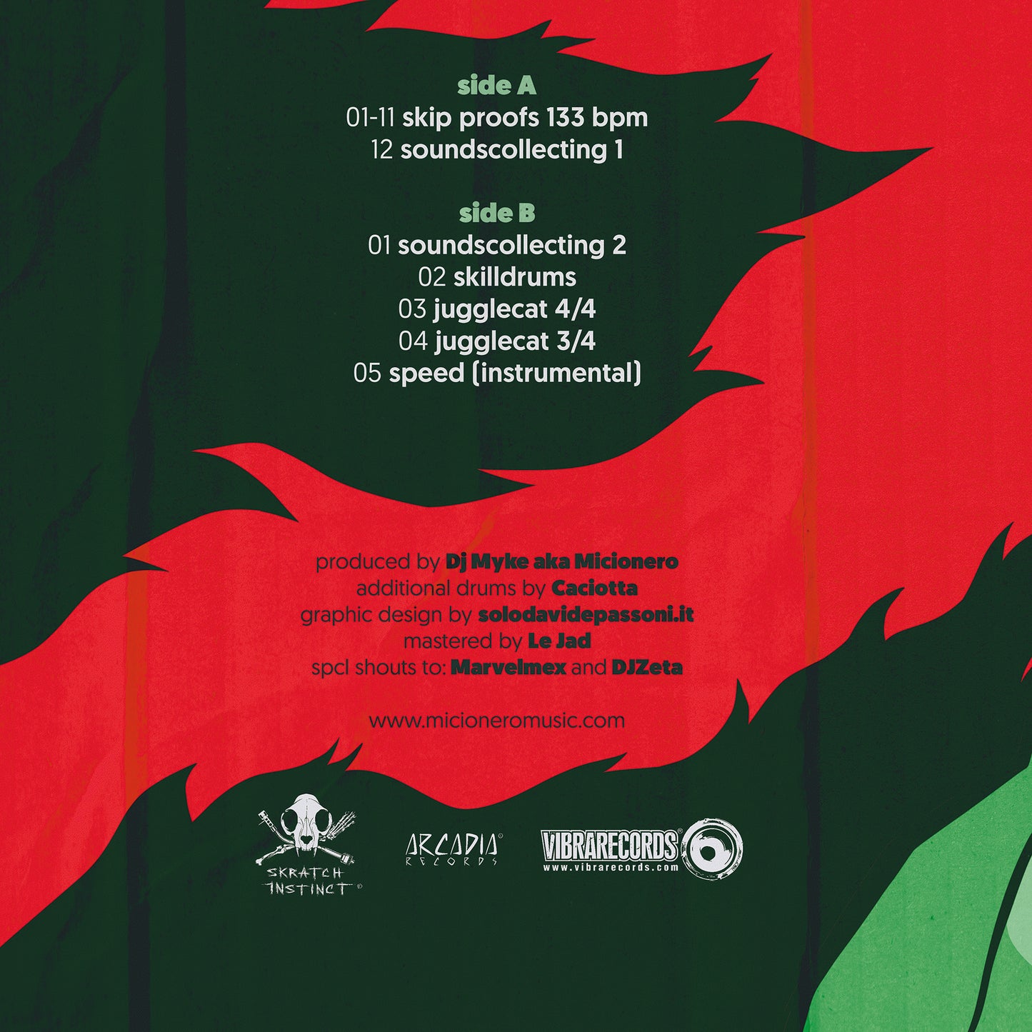 Dj Myke aka Micionero - Battlecat Vol.2 (LP, Smoked Green, Ltd)