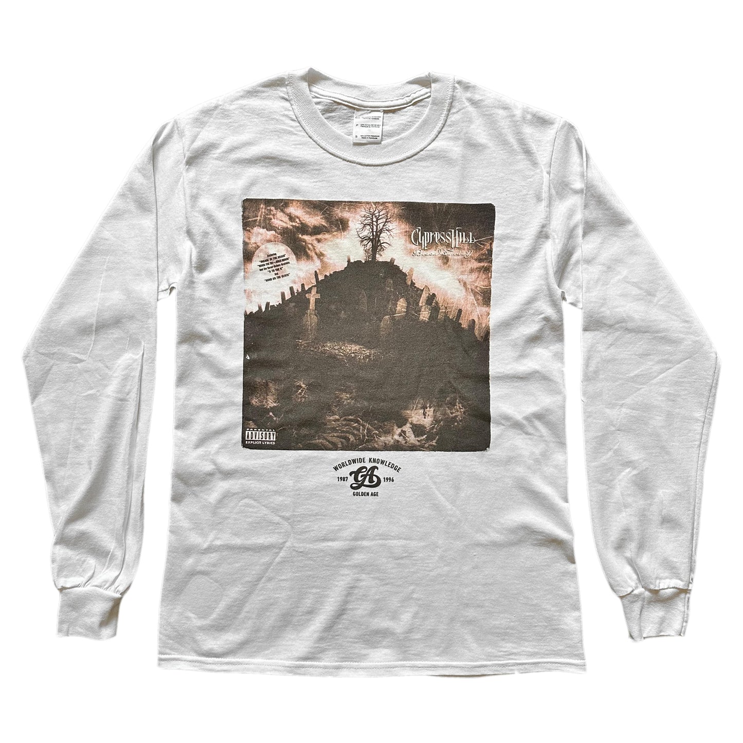 Golden Age Black Sunday Long Sleeves Tee White
