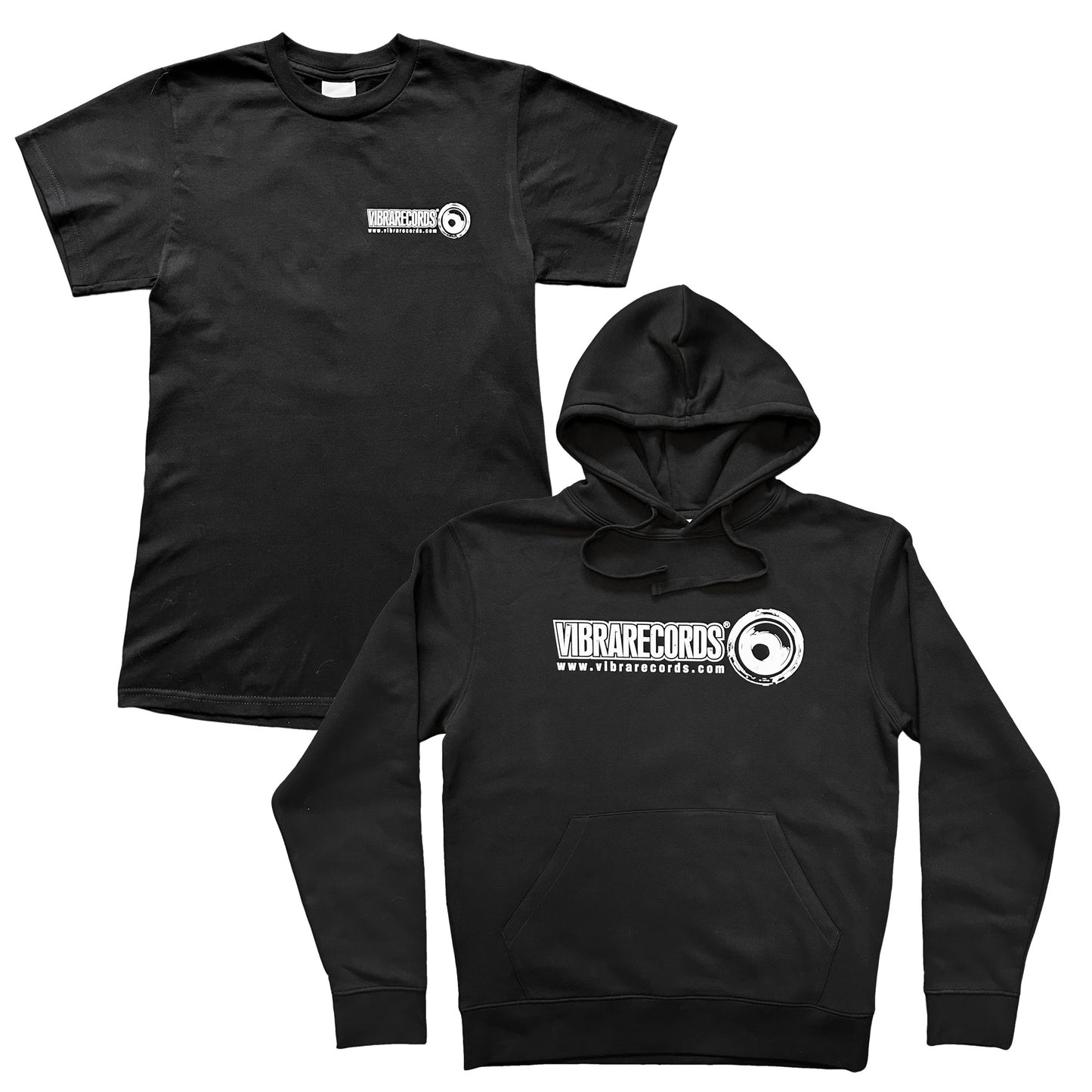 Vibrarecords Hoodie + 25th Anniversary Black Tee Pack