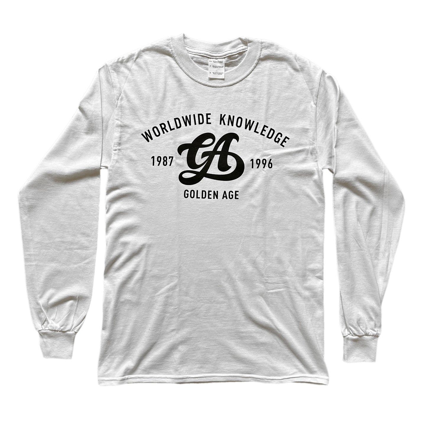 Golden Age Logo Long Sleeves Tee White