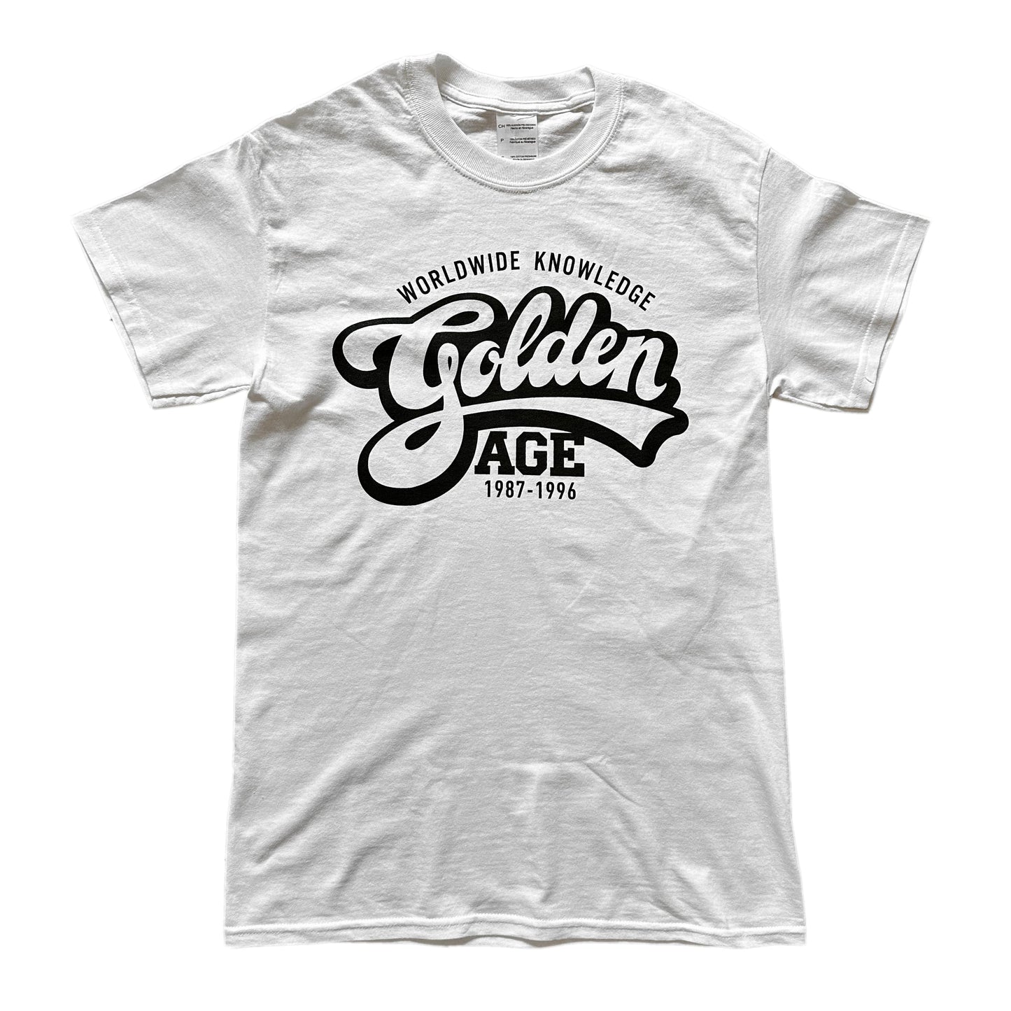 Golden Age Outline Logo Tee White