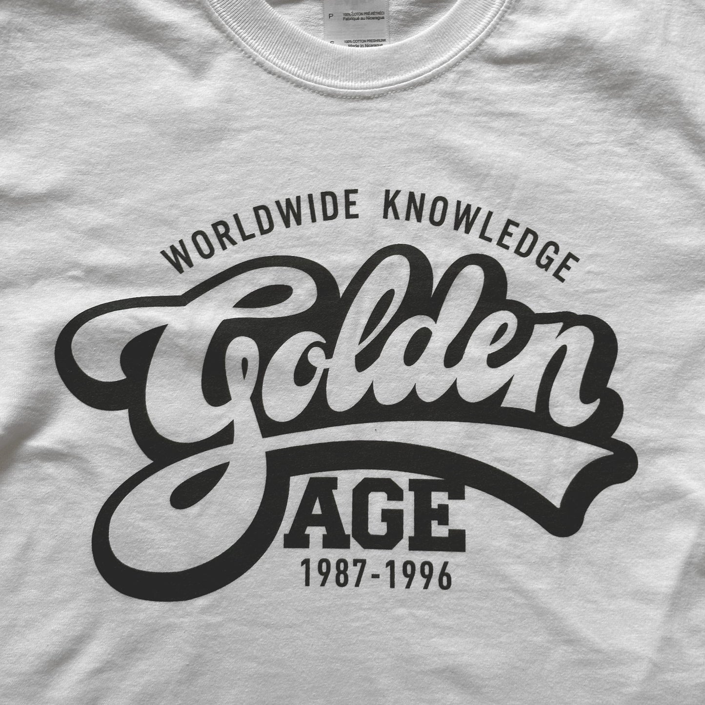 Golden Age Outline Logo Tee White