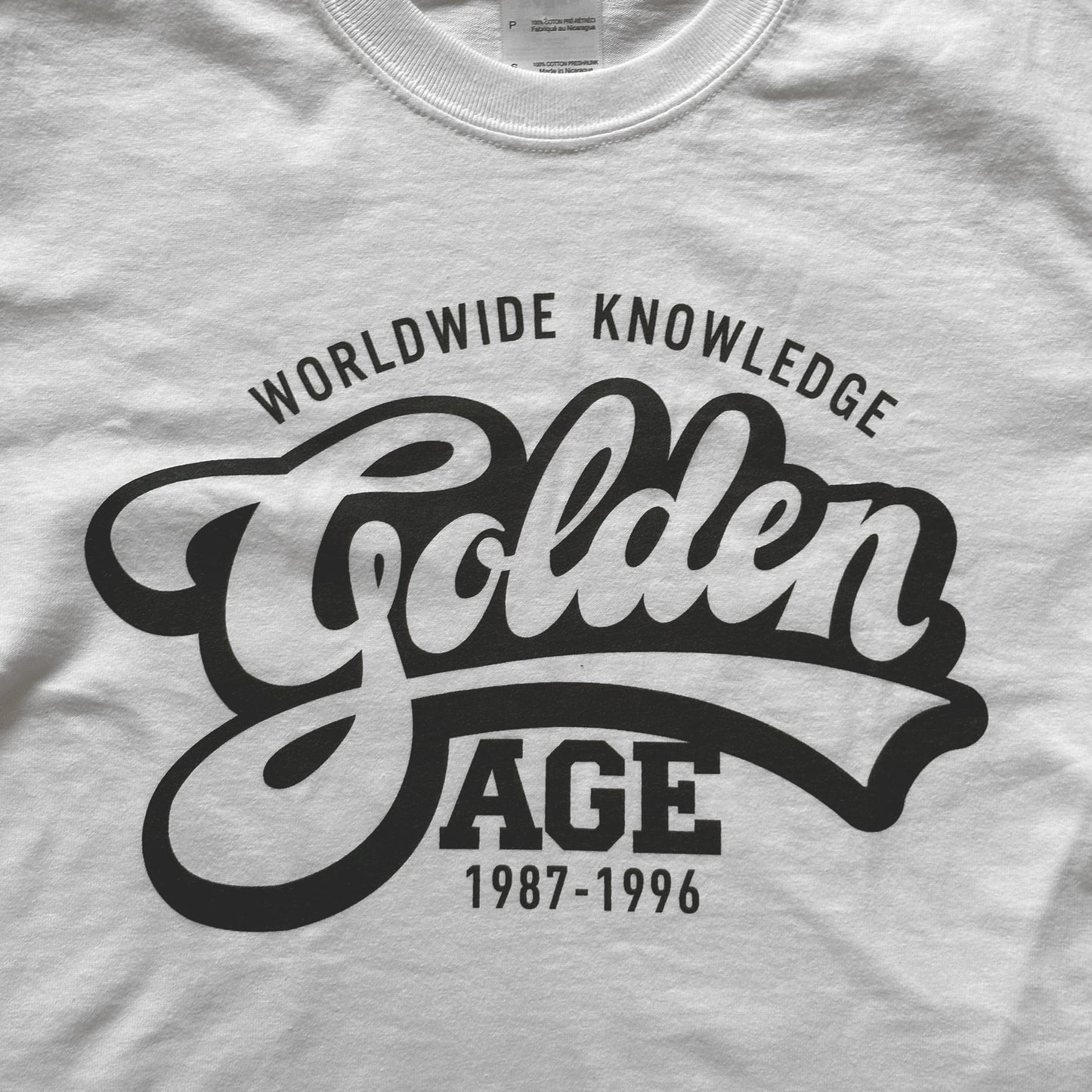 Golden Age Outline Logo Long Sleeves Tee White