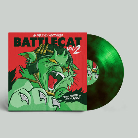 Dj Myke aka Micionero - Battlecat Vol.2 (LP, Smoked Green, Ltd)