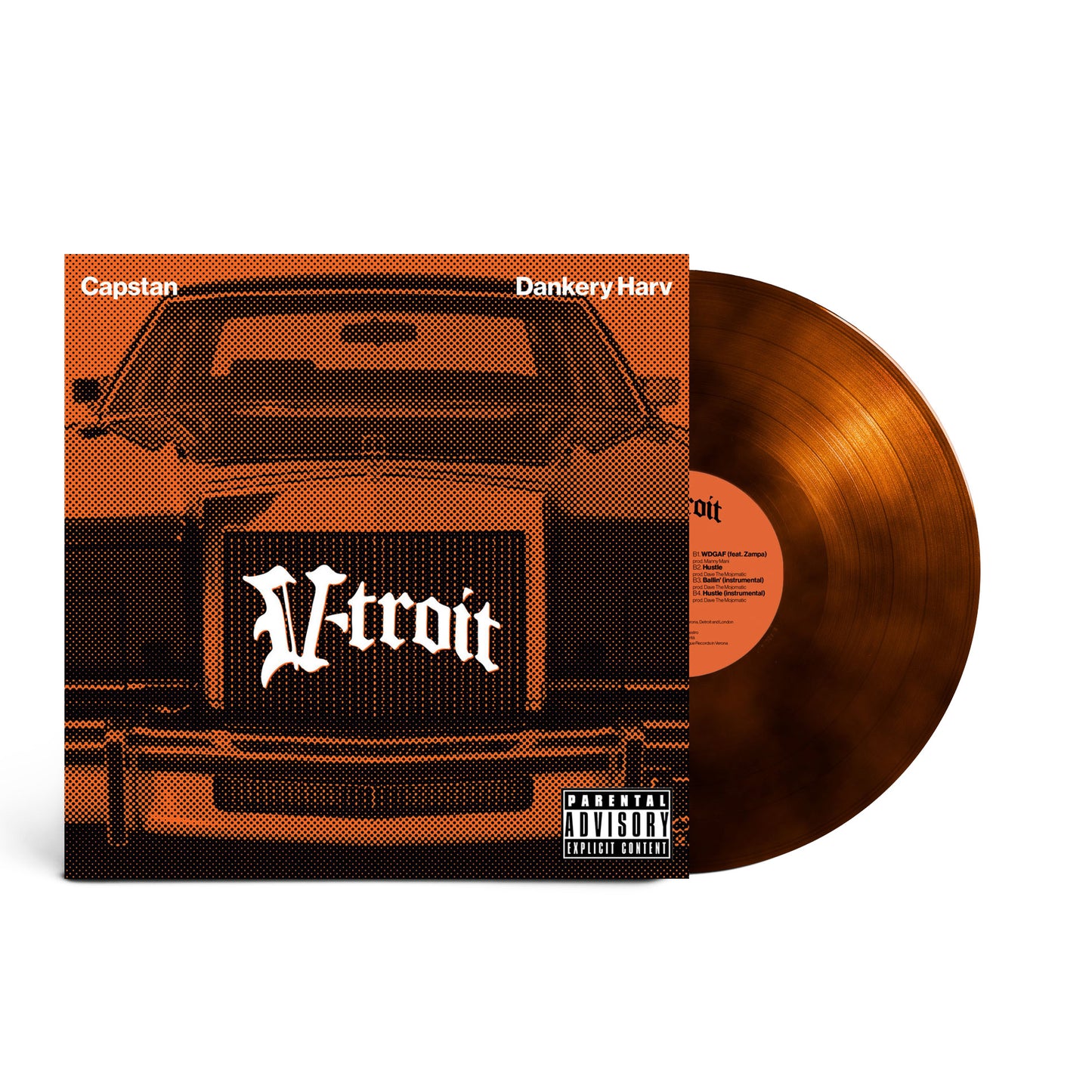 Capstan, Dankery Harv - V-troit (LP, Orange Smoked, Ltd, 100 copie)