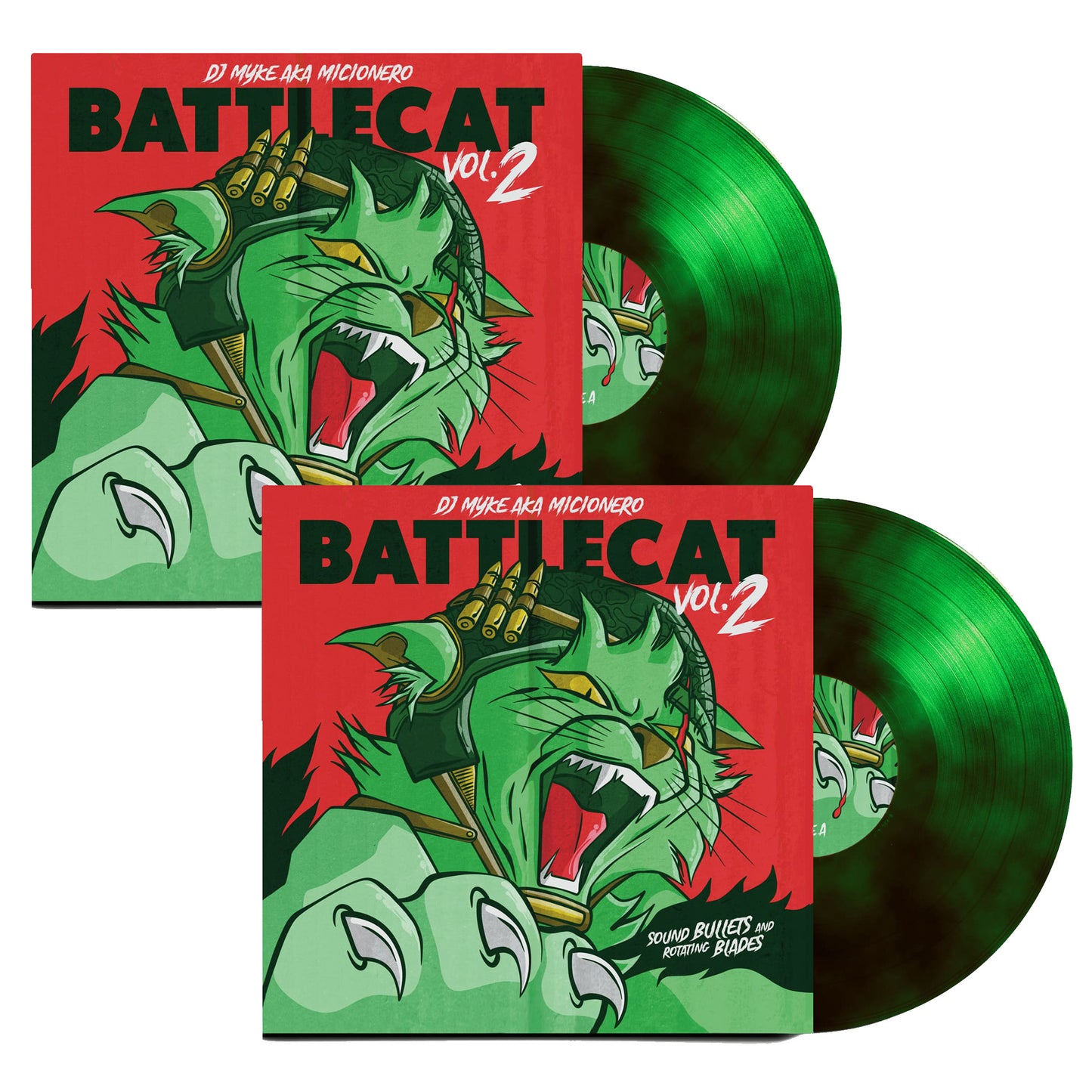 Dj Myke aka Micionero - Battlecat Vol.2 - Smoked Green Bundle x 2 copies