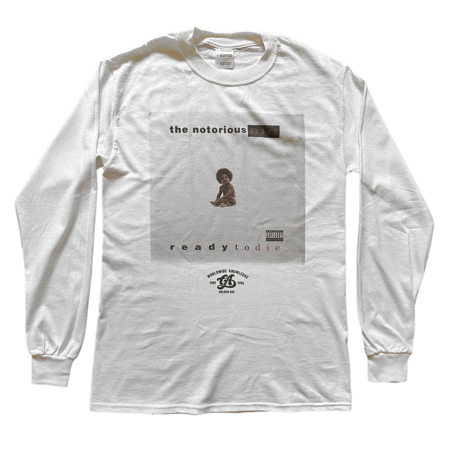 Golden Age Ready To Die Long Sleeves Tee White